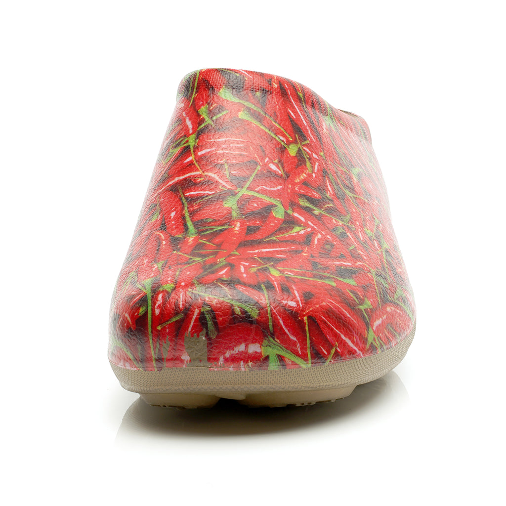 chilli pepper gardening clog on a white background product image 