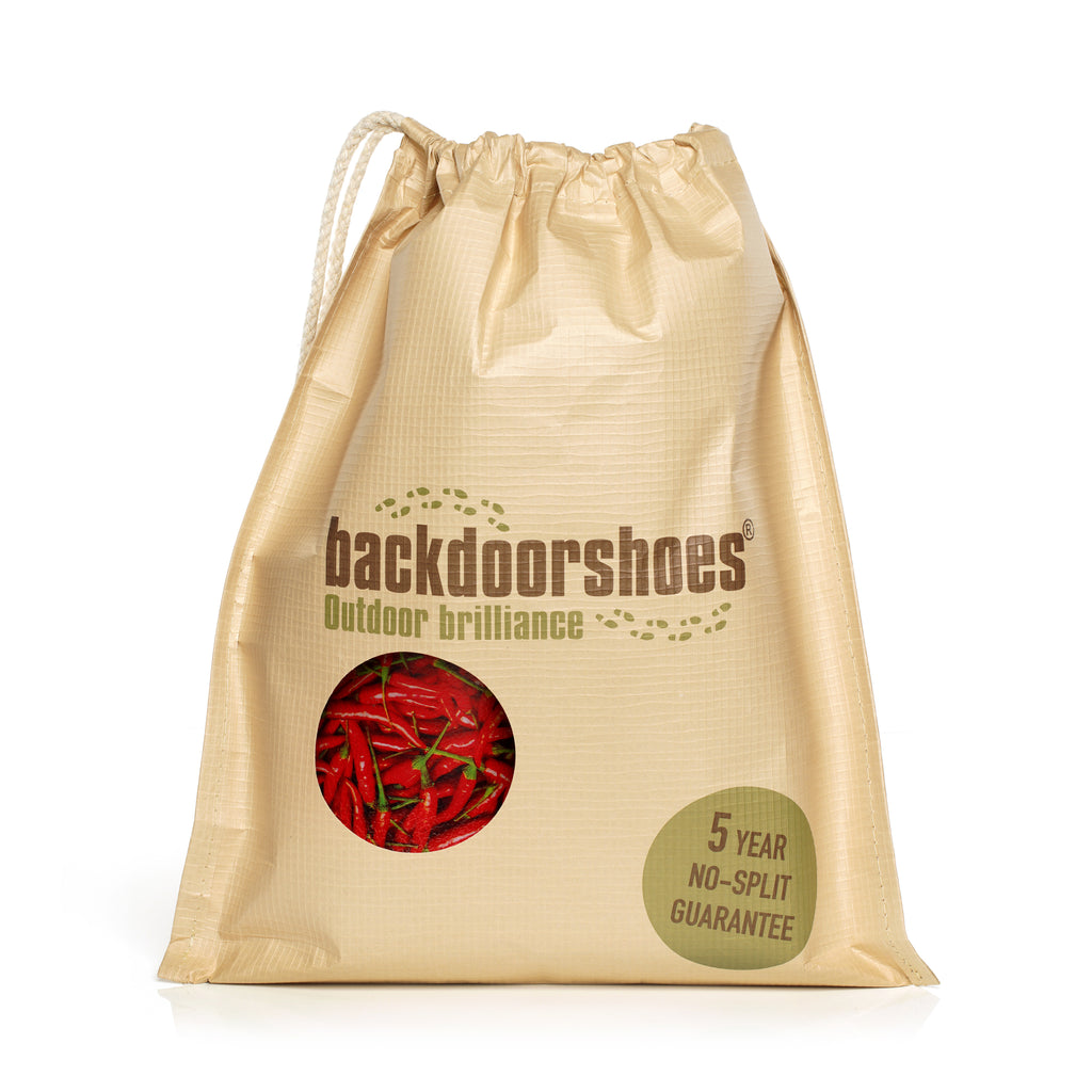 chilli pepper gardening clog on a white background product packaging image front.