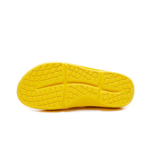 Load image into Gallery viewer, Lemon yellow bright supersole comfortable recovery flip flops