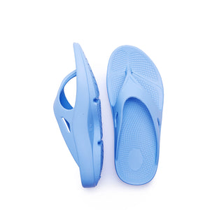 bright Pale blue supersole comfortable recovery flip flops