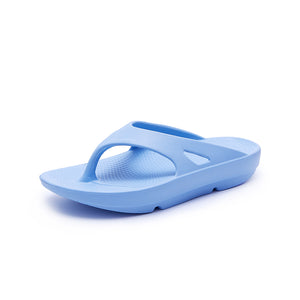 bright Pale blue supersole comfortable recovery flip flops