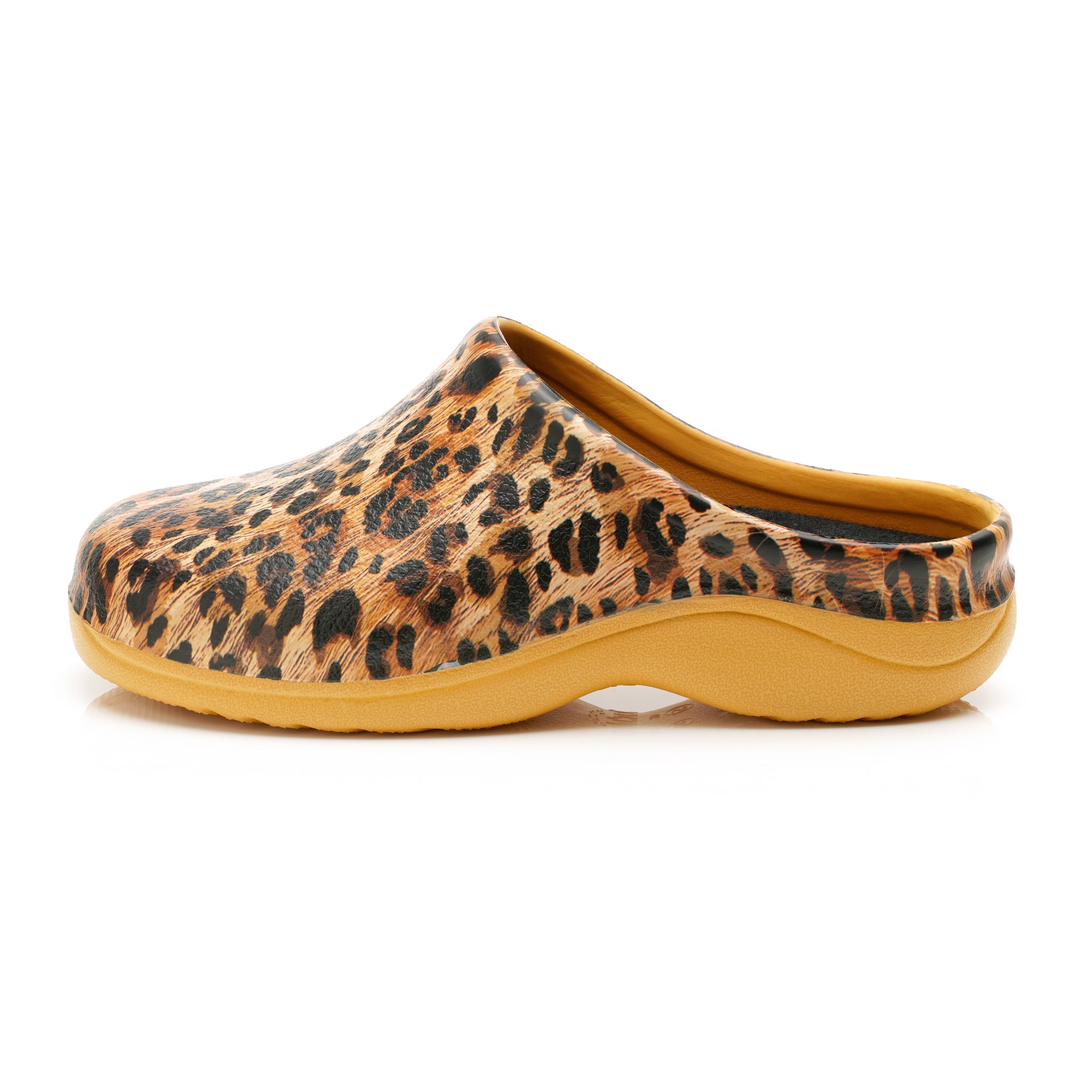 Leopard Work Clogs Sri Lankan Leopard Classic Women's Clogs – Backdoorshoes