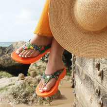 Load image into Gallery viewer, meadow orange supersole flip flops comfortable