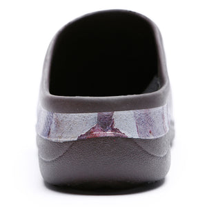 Blue Tree Camo Ladies Garden Clogs Backdoorshoes®
