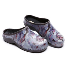 Load image into Gallery viewer, Blue Tree Camo Ladies Garden Clogs Backdoorshoes®