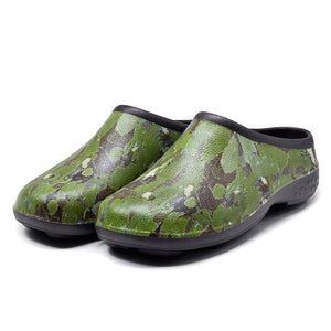 Green Camo Chunky Tread Clogs