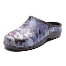 Load image into Gallery viewer, Blue Tree Camo Ladies Garden Clogs Backdoorshoes®