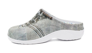 Washed Denim Canvas Garden Clogs Backdoorshoes®
