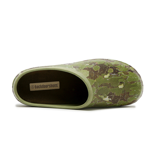 Green Camo Ladies Garden Clogs Backdoorshoes®