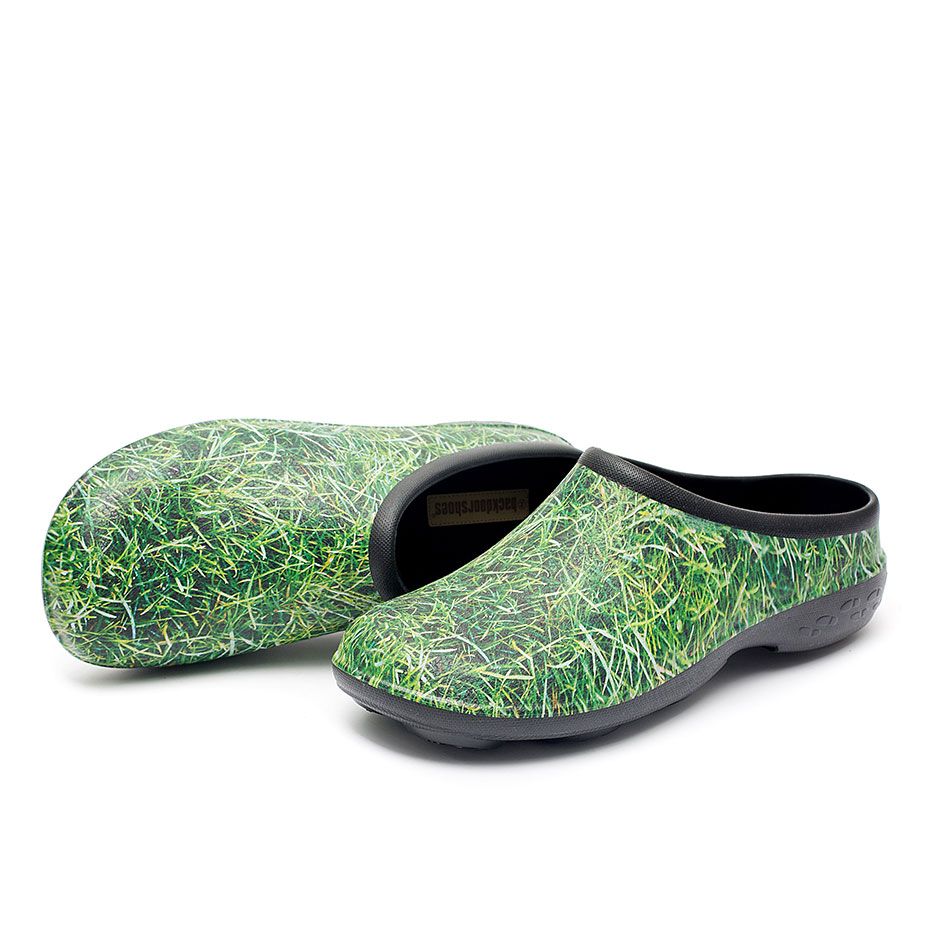 Grass Chunky Tread Clogs
