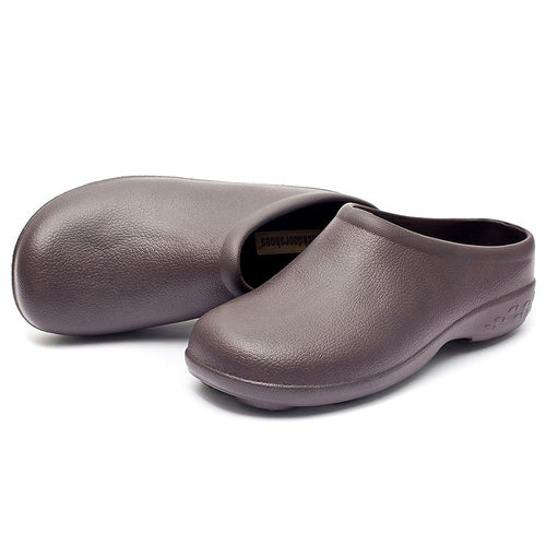 Just Brown Chunky Tread Clogs