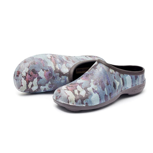 Blue Tree Camo Chunky Tread Clogs