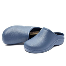 Load image into Gallery viewer, Navy Ladies Garden Clogs Backdoorshoes®