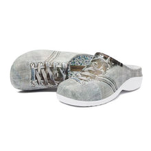 Load image into Gallery viewer, Washed Denim Canvas Garden Clogs Backdoorshoes®